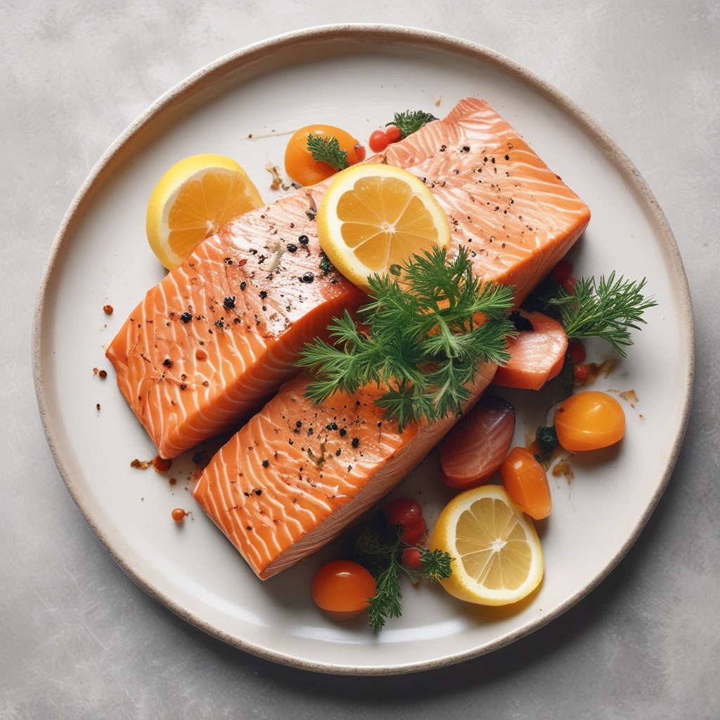 A beautifully cooked Salmon