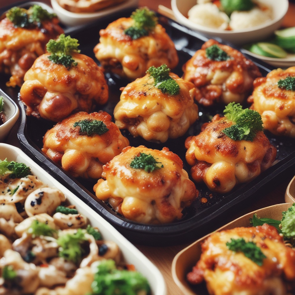 A tray of Takoyaki